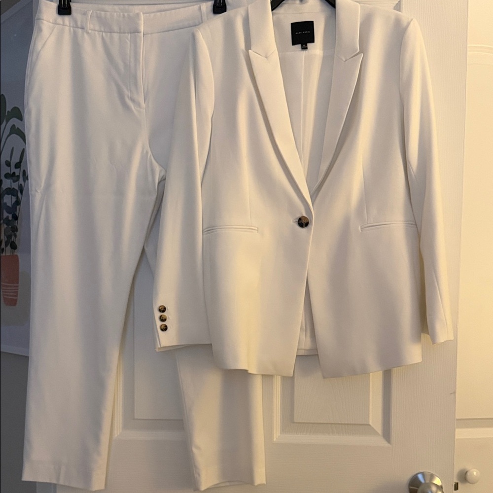 Alex Marie Classic White Pantsuit
